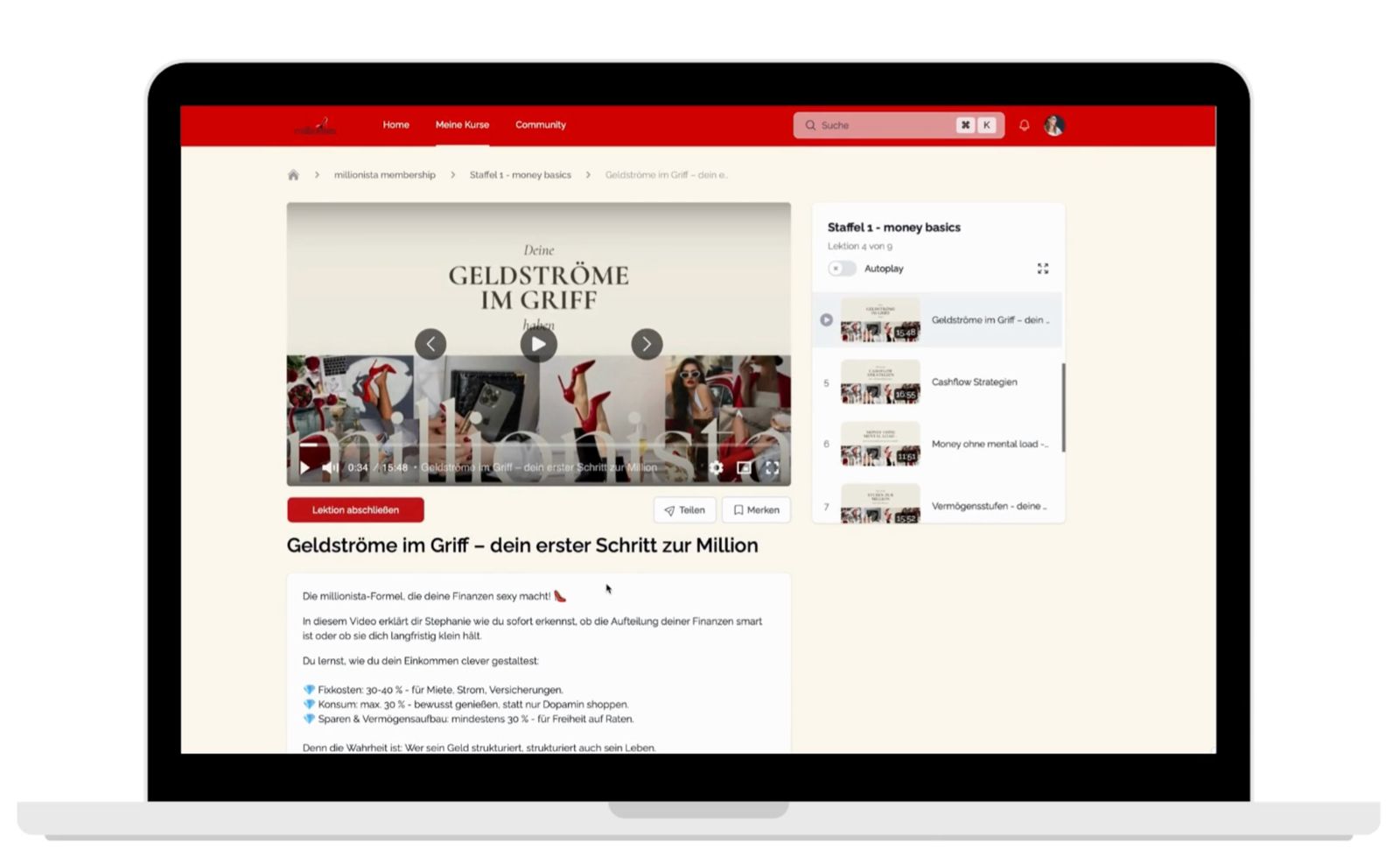 millionista Membership Platform