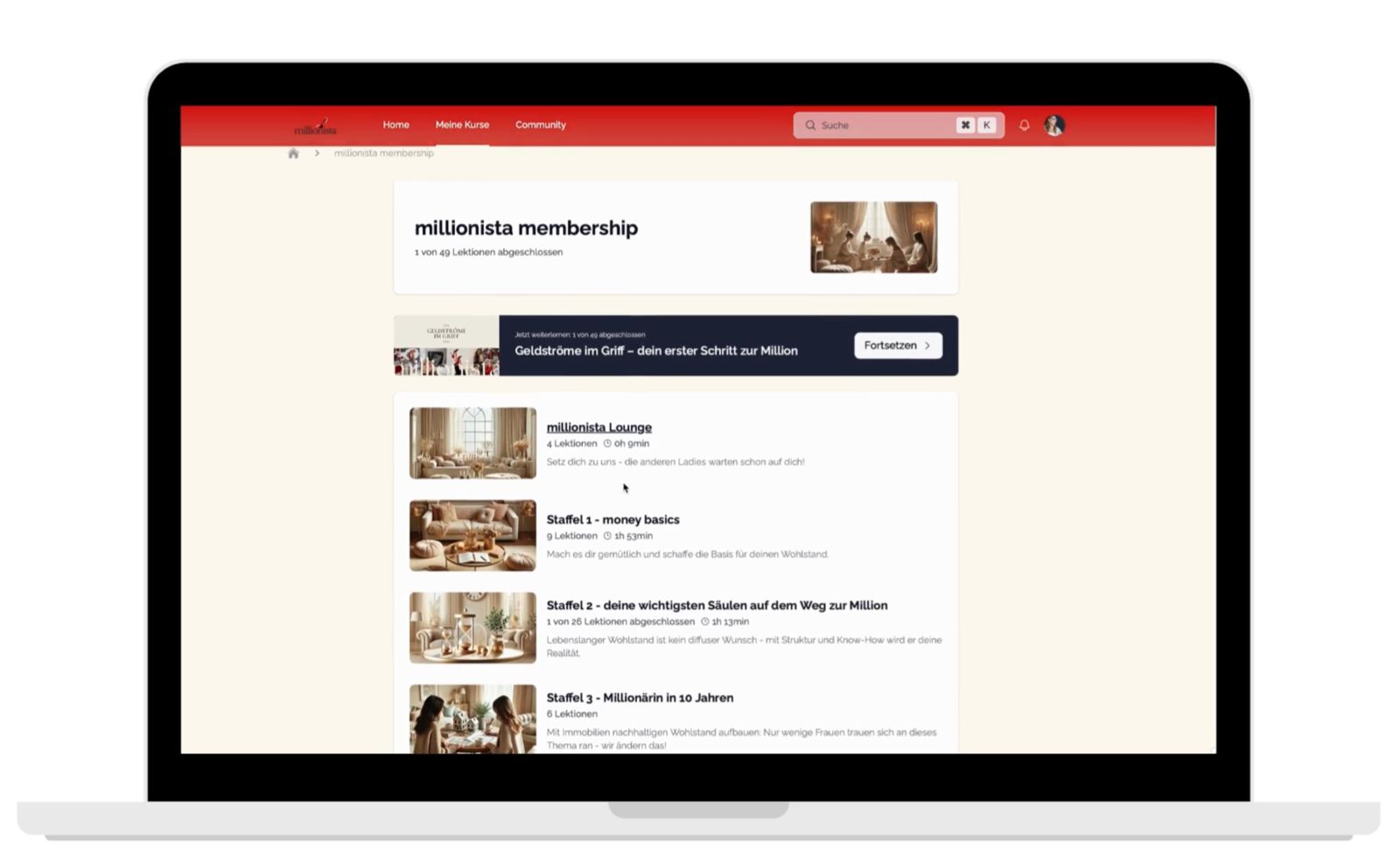 millionista Membership Platform